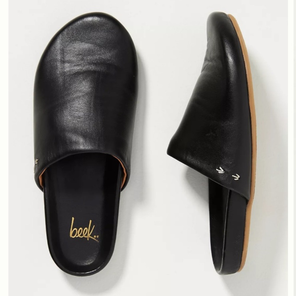 Beek Apalis Black Leather Clogs size 5 brand new - Picture 4 of 14